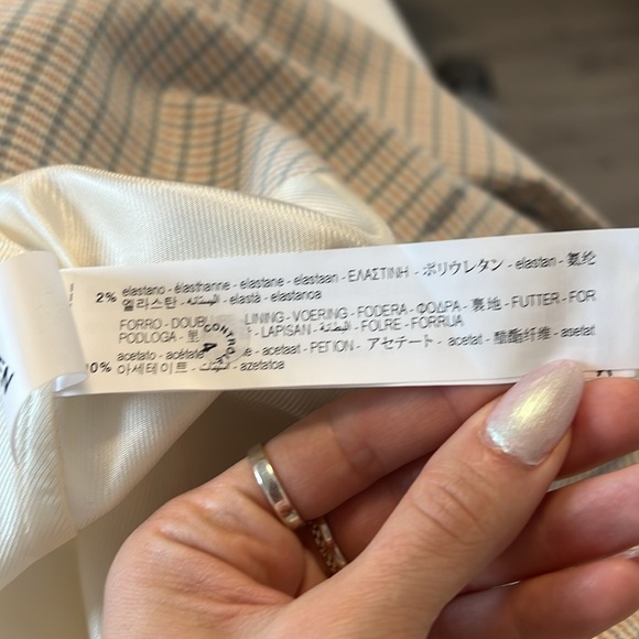 Double breasted Zara blazer - beige with gold buttons - Picture 11 of 12